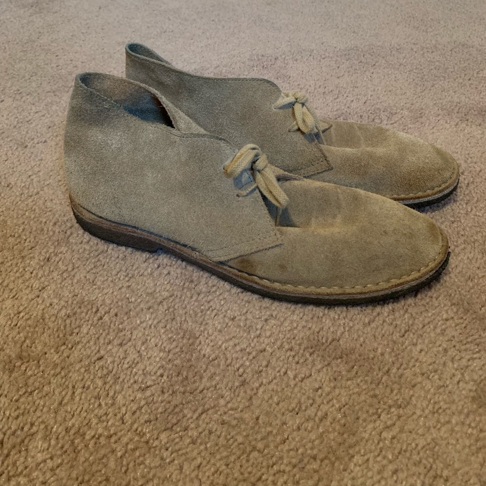 Jcrew tan suede boots